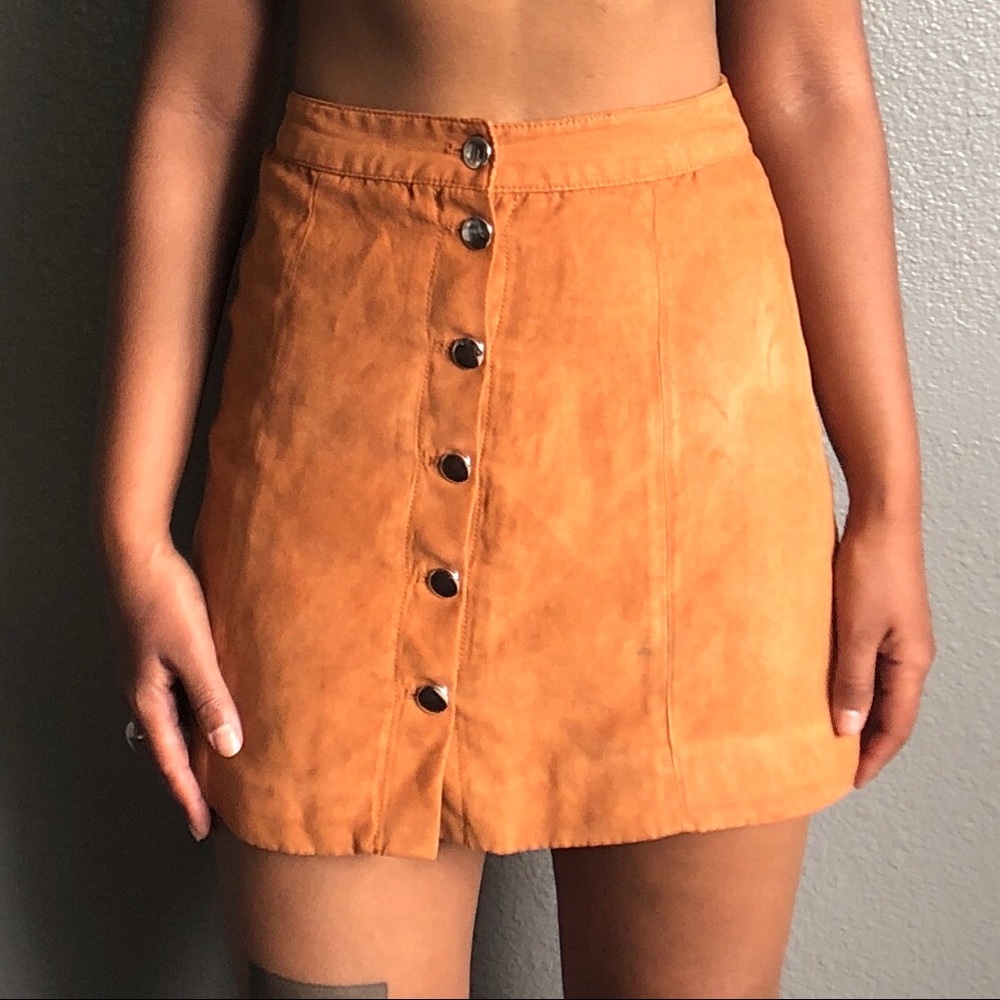 H&M Suede Skirt